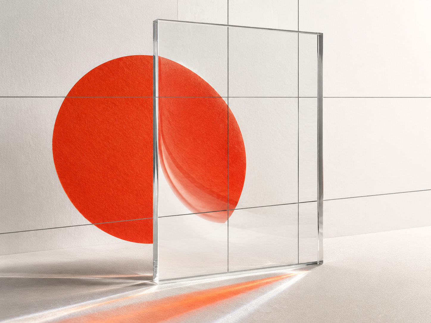 Hinomaru through glass